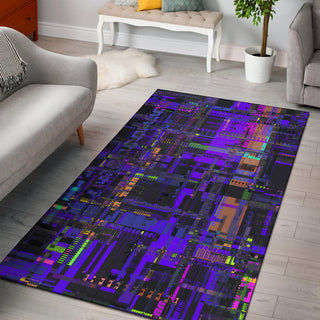 PURPLE GLITCH RUG | HUBERT SOLCZYNSKI