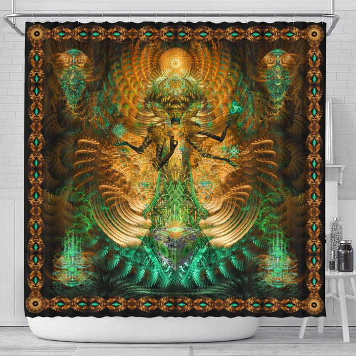 The Golden Goddess | Shower Curtain | POLARIS