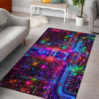 TRIPPY GRID RUG | ACIDMATH AI