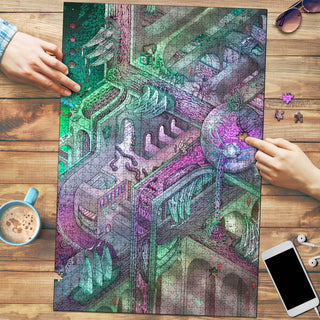 🌌🌀 Fishing for Escher KaleidoQuest Wooden Jigsaw Puzzle | POLARIS