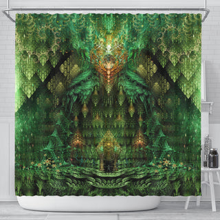 Seedkeeper's Vault - Green | Shower Curtain | POLARIS