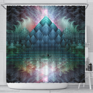 Fishing by Night | Shower Curtain | POLARIS