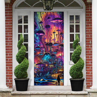 MIDNIGHT STROLL DOOR SOCK | ACIDMATH AI