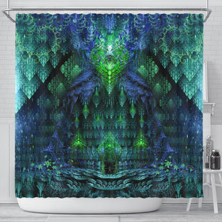 Seedkeeper's Vault - Blue | Shower Curtain | POLARIS