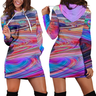 IM FEELING WAVEY HOODIE DRESS | ACIDMATH AI