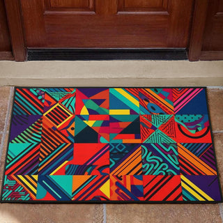 SQUARES DOOR MAT | ACIDMATH AI