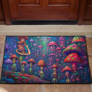 LITTLE FRIENDS DOOR MAT | ACIDMATH AI