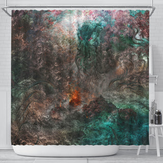 Fractal Cthulhu | Shower Curtain | POLARIS