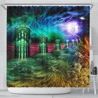 Cosmic Cells | Shower Curtain | POLARIS
