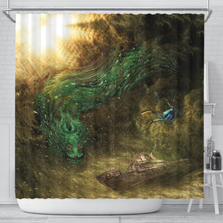 Blackwater Serpent | Shower Curtain | POLARIS