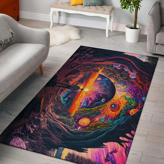 BLACK HOLE SUN RUG | ACIDMATH AI