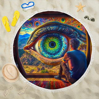 CHILLIN BEACH BLANKET | ACIDMATH AI