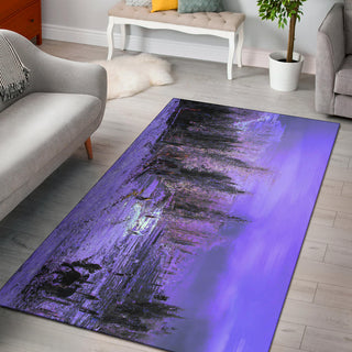 PURPLE SNOW RUG | HUBERT S
