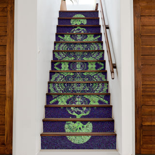 GEOMETRIC LIGHTBLUPURPLE STAIR STICKERS | MIL ET UNE