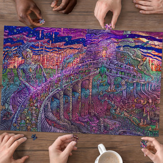 🌌🌀 The Dream that Melted KaleidoQuest Wooden Jigsaw Puzzle | POLARIS