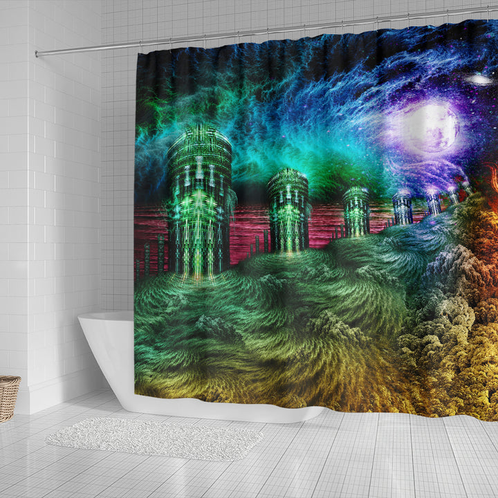 Cosmic Cells | Shower Curtain | POLARIS
