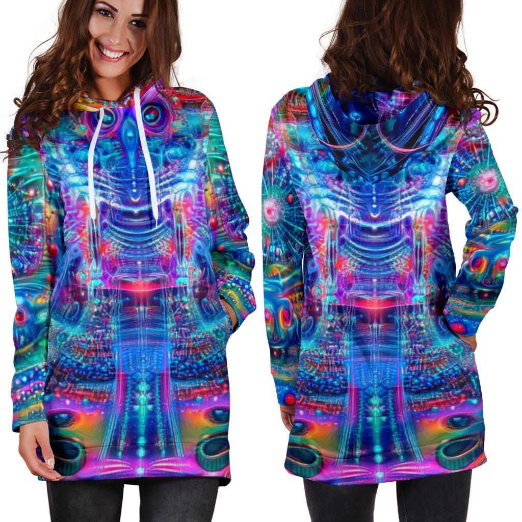 OWLIE HOODIE DRESS | ACIDMATH AI