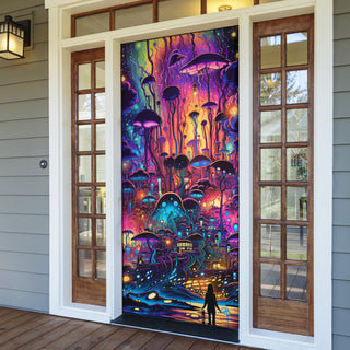 MIDNIGHT STROLL DOOR SOCK | ACIDMATH AI