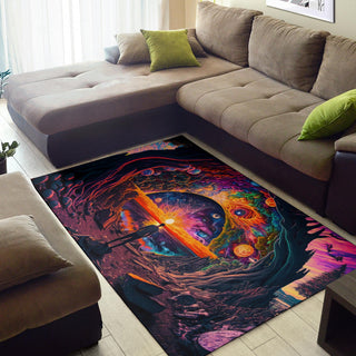 BLACK HOLE SUN RUG | ACIDMATH AI
