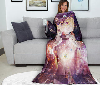 CONNECTED TO SOURCE ADULT SLEEVE BLANKET | CAMERON GRAY