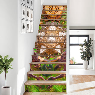 EARTH DRAGON STAIR STICKERS | LIGHT WIZARD