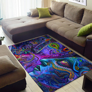 ETHEREAL BEINGS RUG | ACIDMATH AI