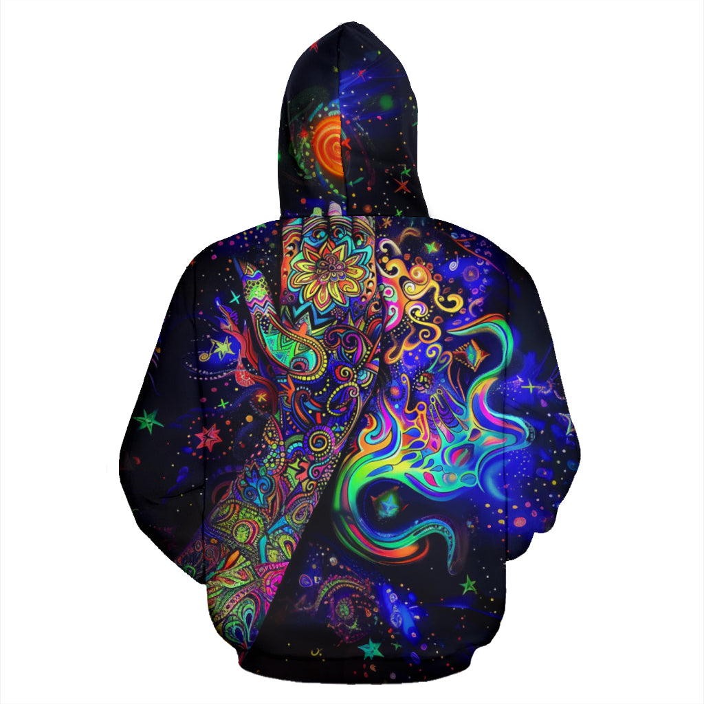 PSY HAND ZIPPER HOODIE | ACIDMATH AI