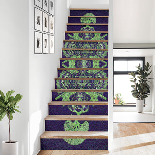 GEOMETRIC LIGHTBLUPURPLE STAIR STICKERS | MIL ET UNE