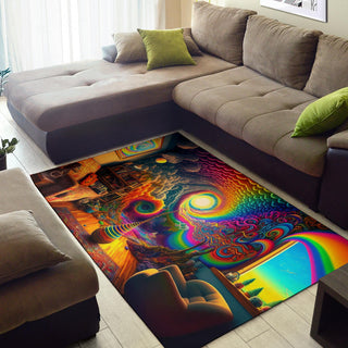 SPIRAL ROOM RUG | ACIDMATH AI