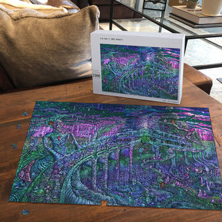 🌌🌀 The Dream that Melted KaleidoQuest Wooden Jigsaw Puzzle | POLARIS