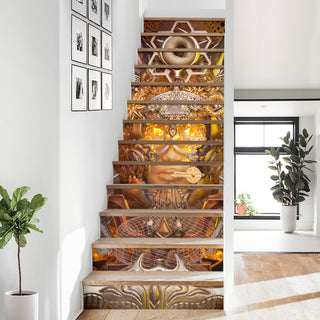 OPEN ANCIENT EYES STAIR STICKERS | LIGHT WIZARD