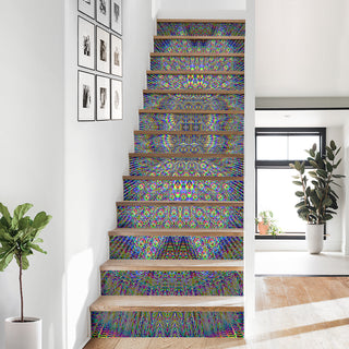 GEOMETRIC GREY SHIFT STAIR STICKERS | MIL ET UNE