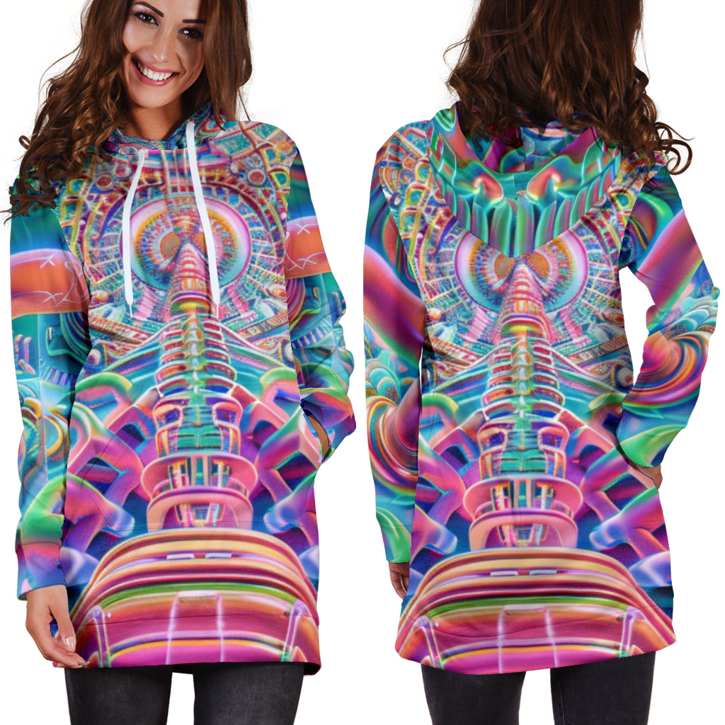 NANOSCALE HOODIE DRESS | ACIDMATH AI