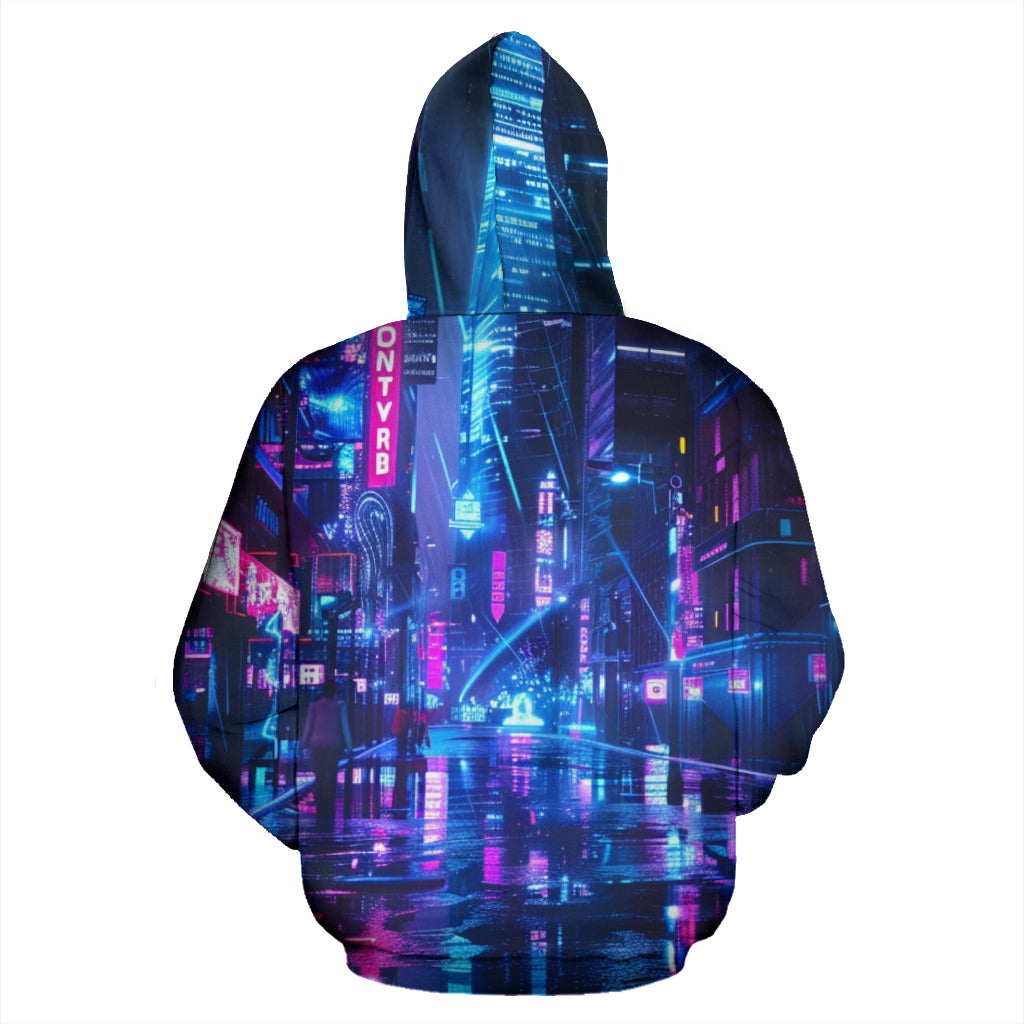 NIGHTLIFE ZIPPER HOODIE | ACIDMATH AI