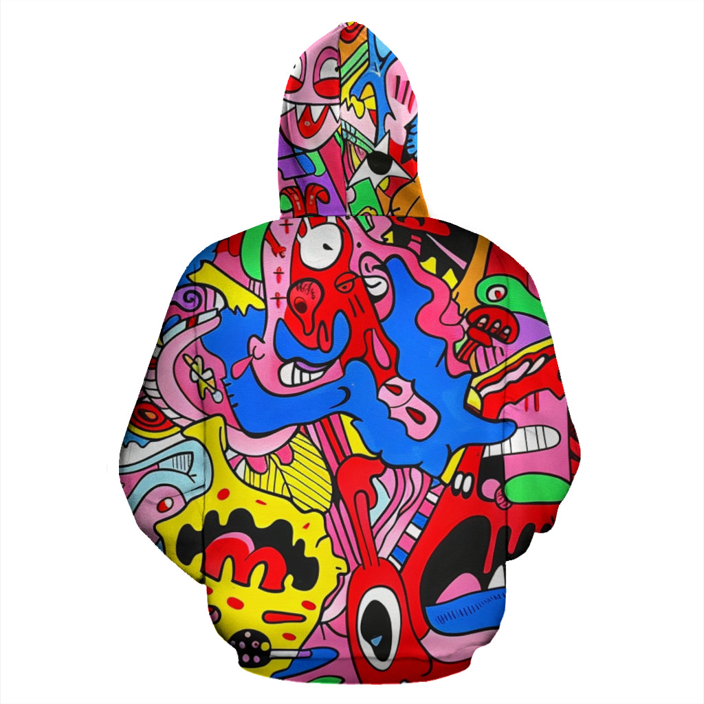 ACID BLAST ZIPPER HOODIE | ACIDMATH AI