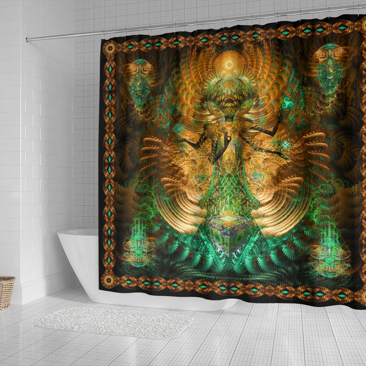 The Golden Goddess | Shower Curtain | POLARIS