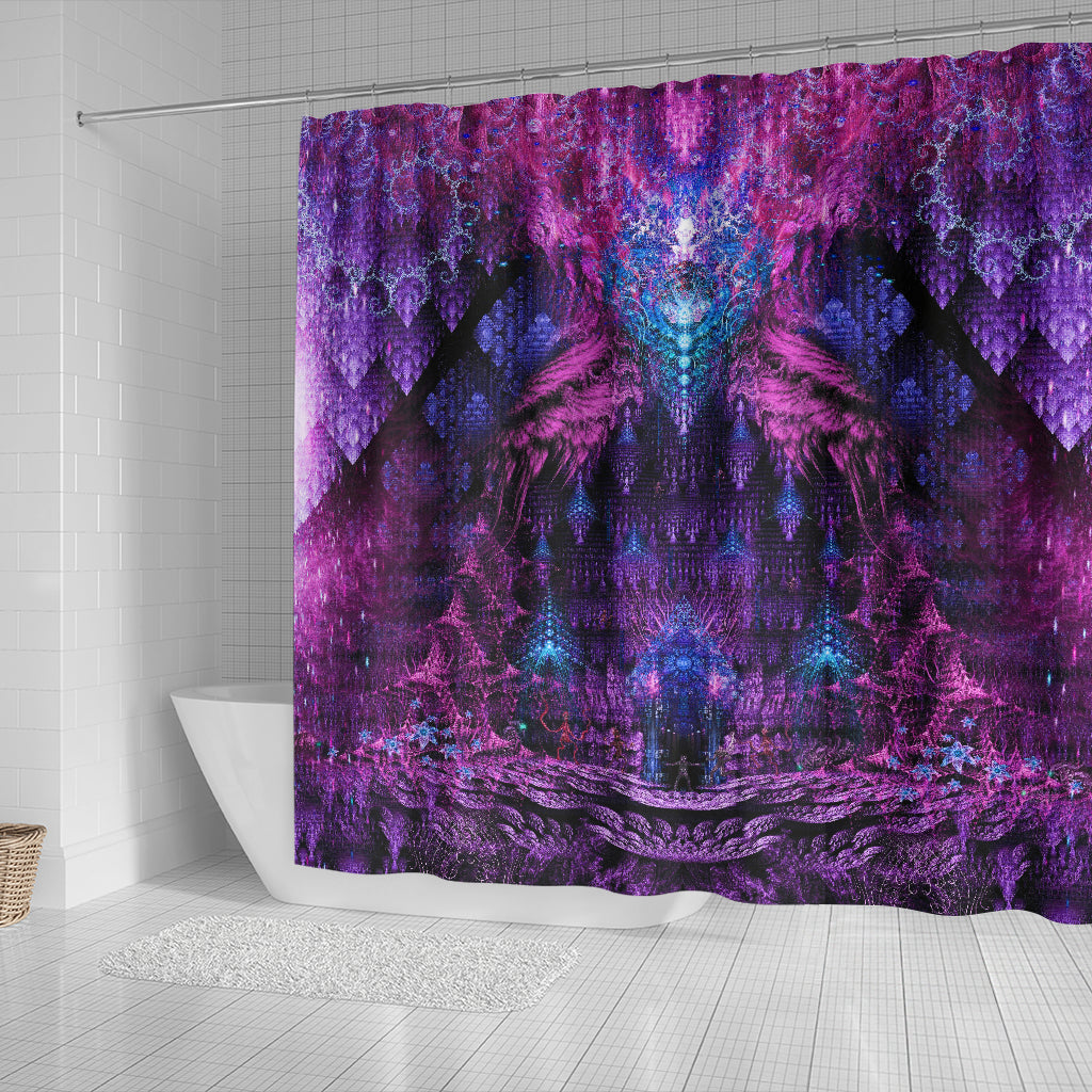 Seedkeeper's Vault - Purple | Shower Curtain | POLARIS