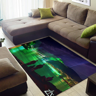 AURORA BOREALIS RUG | ACIDMATH AI