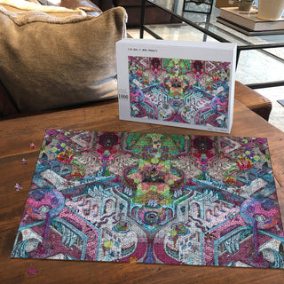 🌌🌀 The Infinity Nexus  KaleidoQuest Wooden Jigsaw Puzzle | POLARIS