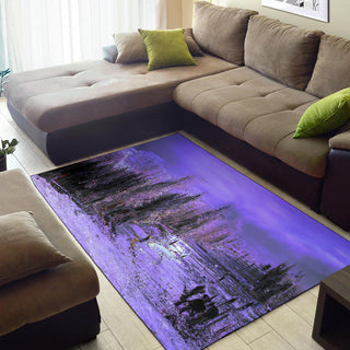 PURPLE SNOW RUG | HUBERT S