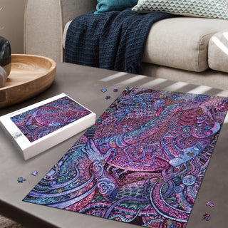 🌌🌀 Themeing of a Dreampark KaleidoQuest Wooden Jigsaw Puzzle | POLARIS