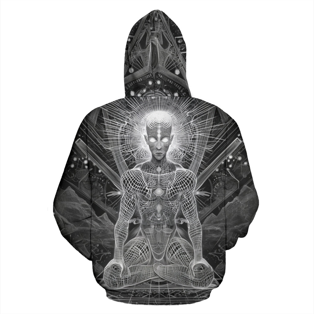 MEDITATION POSE HOODIE | ACIDMATH AI