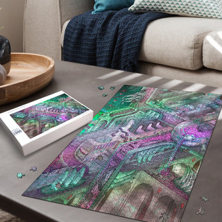 🌌🌀 Fishing for Escher KaleidoQuest Wooden Jigsaw Puzzle | POLARIS