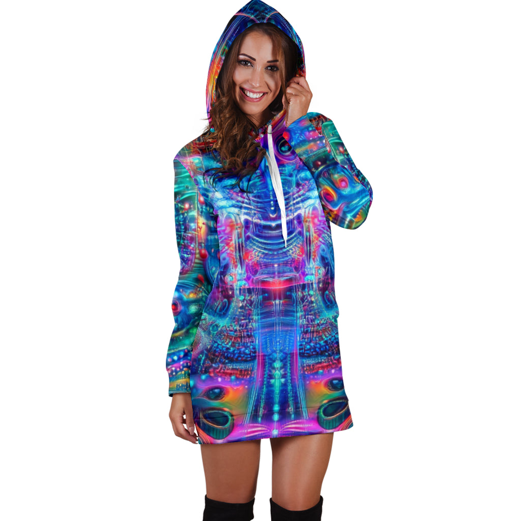 OWLIE HOODIE DRESS | ACIDMATH AI