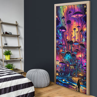 MIDNIGHT STROLL DOOR SOCK | ACIDMATH AI