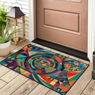 SQUARES 2 DOOR MAT | ACIDMATH AI