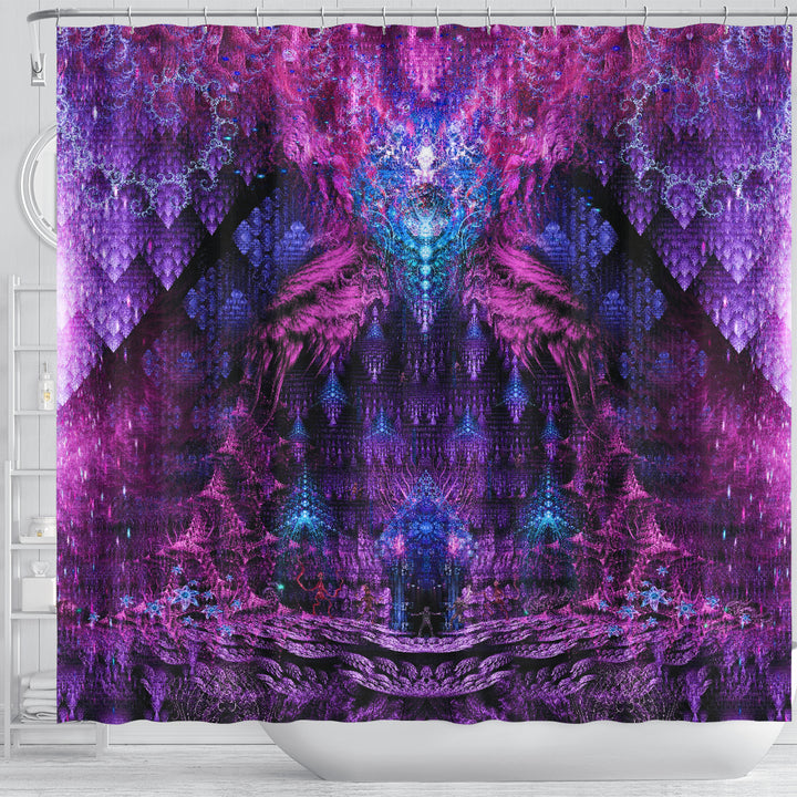 Seedkeeper's Vault - Purple | Shower Curtain | POLARIS