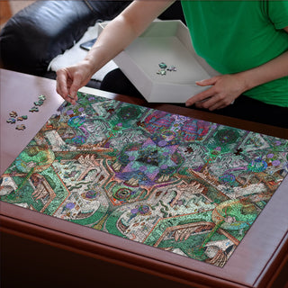 🌌🌀 The Infinity Nexus  KaleidoQuest Wooden Jigsaw Puzzle | POLARIS