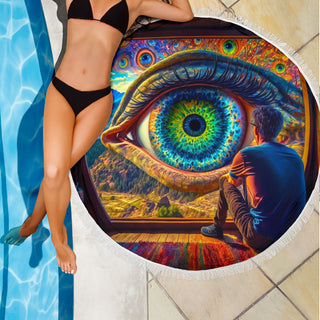 CHILLIN BEACH BLANKET | ACIDMATH AI