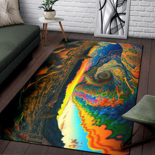 FIRE IN THE SKY RUG | ACIDMATH AI